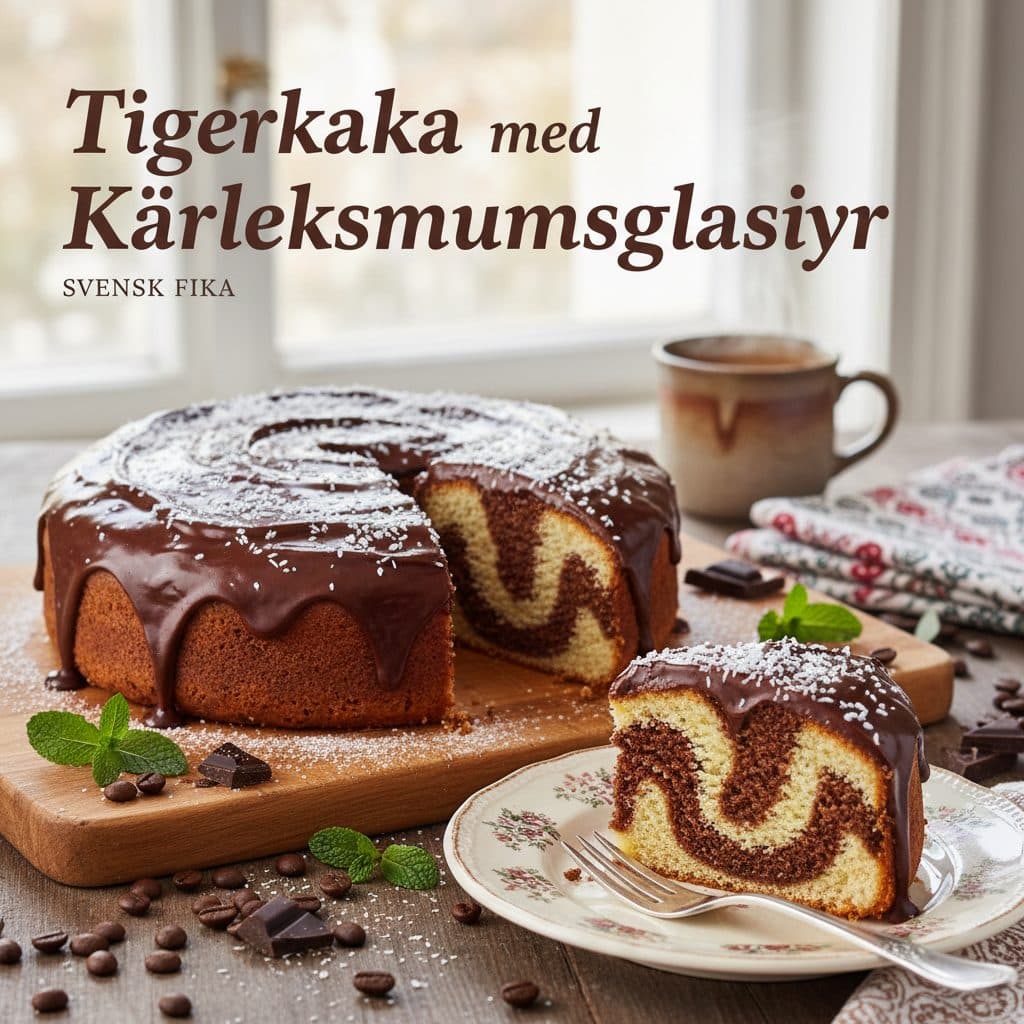 Tigerkaka med Kärleksmumsglasyr